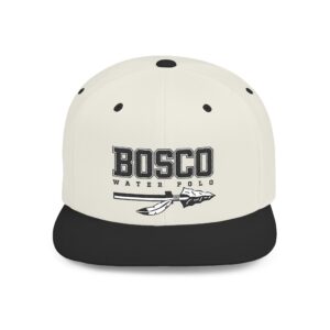 Bosco Water Polo Vintage-Inspired Flat Bill Snapback Hat