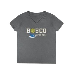 Bosco Water Polo Ball Design Ladies' V-Neck T-Shirt - Gildan 5V00L