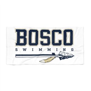 Bosco Swimming - Big Logo - Beach Towel | Large Cotton Towel