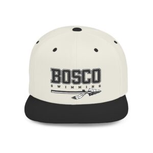 Bosco Swimming Vintage-Inspired Flat Bill Snapback Hat